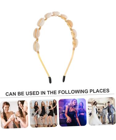 Didiseaon 1pc Fashion Hair Hoop Seashell Headband Bandana Headband Headpiece for Seashell Tiara for Turban Headband Fashion Headband Sea Shell Tiara for Women Hair Ribbons for - Buy Online on GoSupps.com