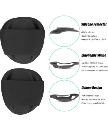 Ritoeasy Sports Swimming Training Paddles - Ergonomic Black PP-Silicone Hand Paddles for Freestyle Training - Buy Online on GoSupps.com