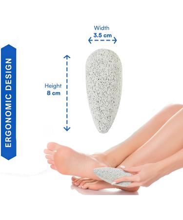 NIMXY Pumice Stone for Feet and Hands 1 Pc Feet Hard Skin Remover Foot Scrubber for Dead Skin Removal Natural Foot File and Callus Remover for Skin Exfoliation (Grey) - Buy Online on GoSupps.com
