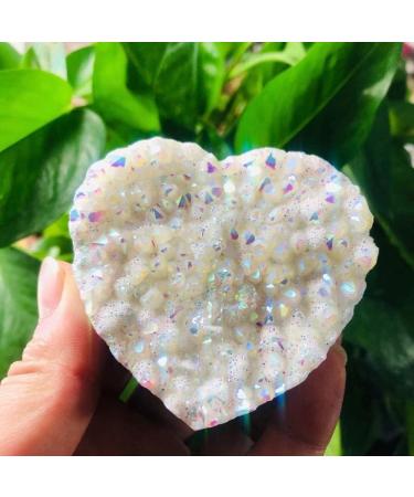 100g-250g Natural Aura Angel Crystal Cluster Stone Heart Shape Ornaments 1pc Suitable for Home HOMEZHOU (Color : 1pc 100g-125g) - Buy Online on GoSupps.com