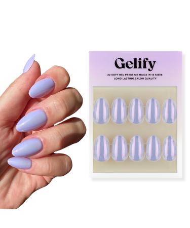 Gelify Press On Nails - Soft Gel Self-Adhesive False Nails - Complete Kit with Accessories - Gelify (baby boomer)