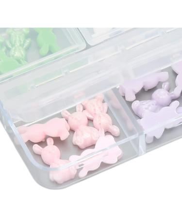 3D Cute Bear Nail Charms Nail Glitter Charm Rhinestones Ornaments Nail Art Decorations Glitter Accessories for DIY Craft Nail Art Design Manicure Decor - Buy Online on GoSupps.com