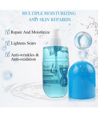 Aloe Vera Gel for Cracked Skin - Refreshing After Sun Moisturizer 280ml | Collagen Infused Hydration - Buy Online on GoSupps.com