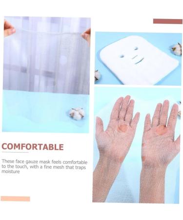 100 pi ces Gauze Facial Jetable Pr -d coup e pour Soins Visage Masque Esth tique L ger et Pratique pour Hydratation et Fermet Peau - Buy Online on GoSupps.com