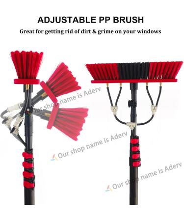 3.6-6 M Telescopic Brush Water Fed Window Cleaning Pole Soap Dispenser Window Cleaning Pole Water Fed Telescopic Brush Window Roof Cleaning Equipment (55cm Brush Head 3.6M) 55cm Brush Head 3.6M - Buy Online on GoSupps.com