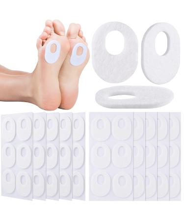 Callus Pads Soft Felt Callus Oval Shape Corn Pads for Bottom of Foot Adhesive Foot Corn Pads for Men Women Feet Toes Heel Pain Relief Foam Callus Cushions Foot Care Cushions Corn Protectors