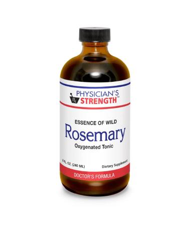 Physician's Strength Wild Rosemary Essence - 8 fl oz - Chemical Free & No Additives - 16 Servings 8 Fl Oz (Pack of 1)