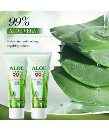Aloe vera 99% organic gel 50g moisturizing gel for face and body alcohol-free formaldehyde-free rich in citric acid and niacinamide vitamin c for face and body skincare routine (1 count) - Buy Online on GoSupps.com