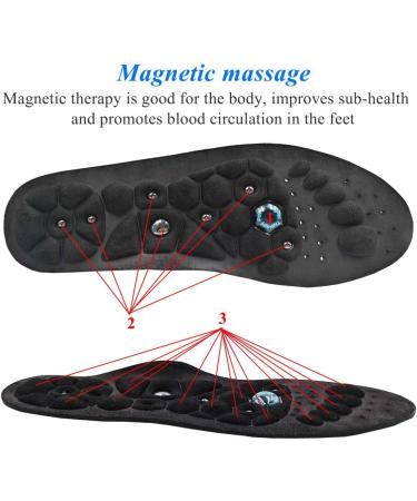 Eeuk Massage Magnetic Insoles - Orthopedic Acupressure & Breathable Design for Fatigue Relief | Unisex Deodorant Insoles for Comfort - Buy Online on GoSupps.com