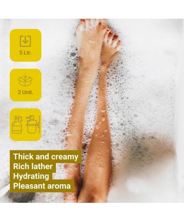 GPQ GESPROQUIMIA SL GPQ Amenities Hotel 2in1 golden gelshampoo 2 bottles x 5 l 94 natural with conditioner without parabens hotel rural house holiday home B & B produced in Spain sweet 5 l Paquete de 2 - Buy Online on GoSupps.com