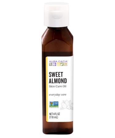Aura Cacia Sweet Almond Skin Care Oil 4 FL. OZ. 4 Fl Oz (Pack of 1) - Buy Online on GoSupps.com