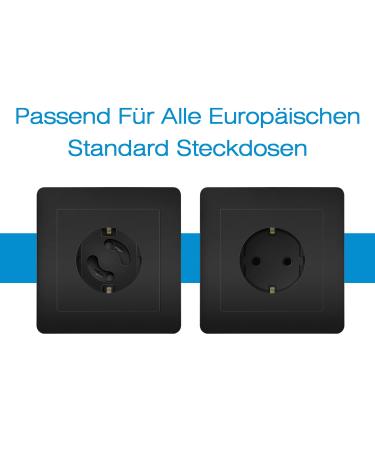 Norjews Child Locking Socket Protection (20 Pieces) - Rotary Mechanism Safety for Babies & Children - Black Socket Fuse - Buy Online on GoSupps.com