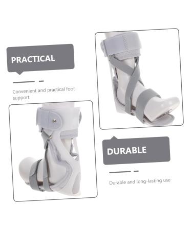 FRCOLOR Foot Immobilizer Drop Foot Brace - Ankle Support Breathable AFO Splint for Men - PVC White Foot Support for Plantar Fasciitis & Household Use - Buy Online on GoSupps.com