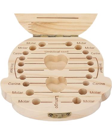 Wooden Baby Milk Tooth Box - Kids Keepsake Organizer for Boys - Primary Teeth Collection Box - Buy Online on GoSupps.com