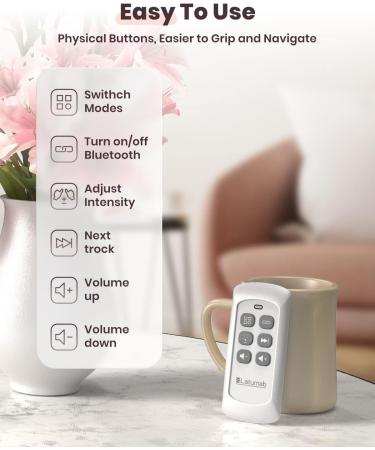 Eye Massager with Heat & Remote - Bluetooth Music Therapy for Migraines Sleep Aid & Eye Strain Relief | Perfect Gift for Men & Women - Buy Online on GoSupps.com