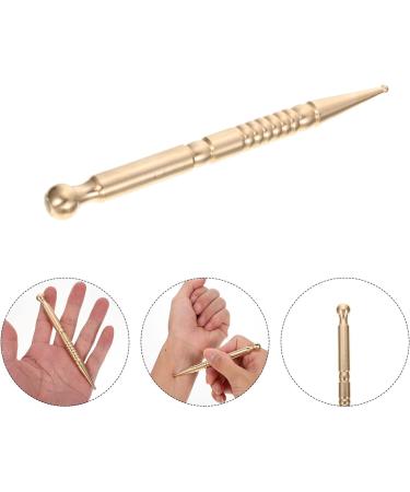 Fomiyes Relaxing Deep Salon Acupuncture Pencil Set - Professional Handheld Massage Tools Golden Earplugs & Facial Reflex Zone Therapy - 4PCS - Buy Online on GoSupps.com