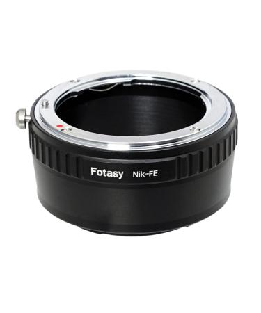 Fotasy Manual F Mount Lens to E-Mount Adapter, NK E Mount Adapter, Compatible with Nikon F Lens Sony a7 a7R a7s II III IV a9 a7c Alpha 1 a6600 a6500 a6400 a6300 a6100 a6000 a5100 a5000 a3500 ZV-E10 Nikon Lens to E-Mount