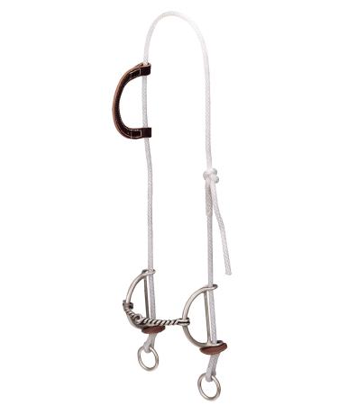 Weaver Leather Gag Bridle with Twisted Mouth Sliding Bit , Burgundy, 5"