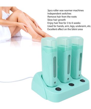 3-Part Wax Warmer Roller - Professional 3-in-1 Wax Heater for Men & Women | At-Home Waxing Accessories - Buy Online on GoSupps.com