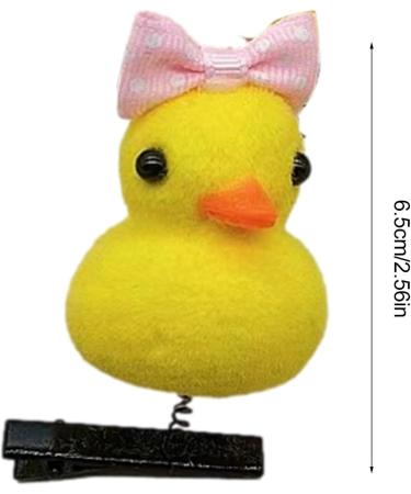 Yellow Duck Hairpin Set Duck Hair Clips Cute Duck Hairpins Cartoon Duck Hairpin Soft and Unique Yellow Duck Fun Hair Accessories Animal Hair Clips for Kids-10 Pieces Bow tie style - Buy Online on GoSupps.com