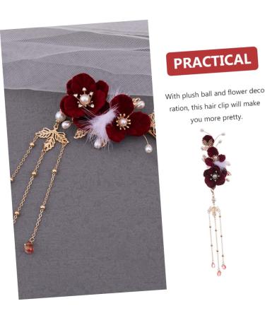 FRCOLOR the antique ball hair clip flower hair headpiece for women hair barrettes for women hair clip for women hair ornaments for women side clip girl the flowers zinc Flowers - Buy Online on GoSupps.com