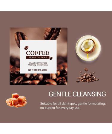 homomdy Coffee soap natural soap with serum oils deep cleansing longlasting scent mild exfoliation moisturizing and nourishing reduces dull skin brightens smooth skin for all skin types 2pcs - Buy Online on GoSupps.com