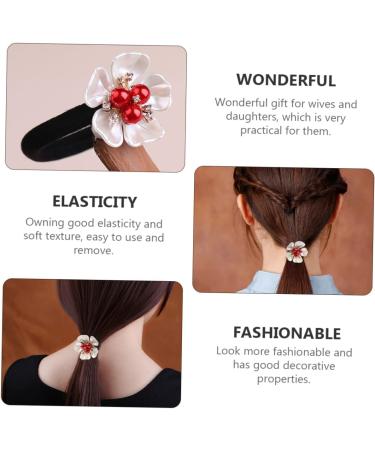 Hair Accessories Hair Rope Petal Hair Scrunchies Premium Hair Scrunchies Multi- Petal Hair Ring Flowers Ponytail Holder Synthetic Shell Flower Resin The Flowers Jiangnan Girl - Buy Online on GoSupps.com