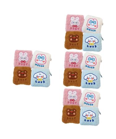 Healeved 16 pcs Storage bags for women's bandages tampon bag for the handbag practical period pocket mini cosmetic bag Small period pocket plush girl washable wallet