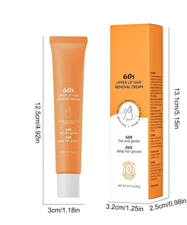  G n rique 20g*2 Facial Hair Removal Cream Depilatory Lip Cream Women's Hair Removal Cream Natural and Fast Moisturizing and Soothing Hair Removal for Sensitive Skin - Buy Online on GoSupps.com
