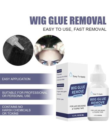 Ganbaro Lace Wig Glue & Remover Set - Waterproof Hair Bonding Adhesive for Lace Front Wigs, Poly Hairpieces, Toupee - 38ml (Pack of 2) - Buy Online on GoSupps.com