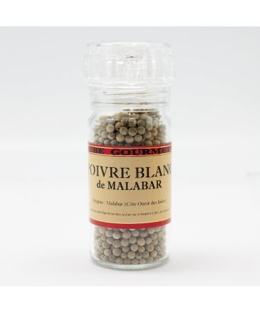 Aube-Gourmet Malabar white pepper mill refillable 90cl of 50 grams