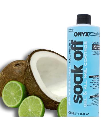 Onyx Professional Coconut Nail Polish Remover 16oz & Nail Dryer 7.5oz Set - Coconut Scented | 2 Piece Combo - Buy Online on GoSupps.com