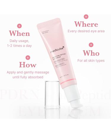 Medicube Salmon DNA PDRN Pink Peptide Eye Serum 1.01 fl.oz S rum yeux avec Niacinamide & R tinol pur Pour rides fines & teint irr gulier Salmon PDRN - Buy Online on GoSupps.com