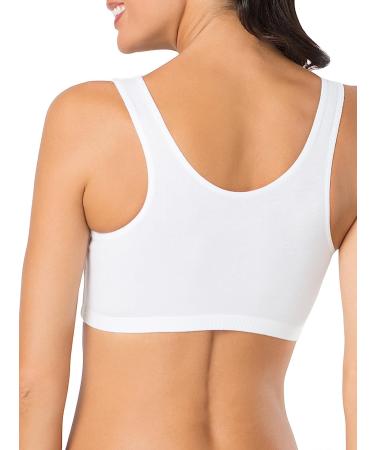 Fruit of the Loom Women's Tank Sports Bra - Mint Chip/White/Grey Heather - Buy Online on GoSupps.com
