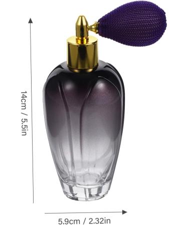 Didiseaon Cosmetic Containers Perfume Bottle Fine Mist Purple Glass Light Bulb Travel Travel Cosmetic Containers 130 ml Purple - Buy Online on GoSupps.com
