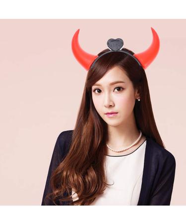 5-St Devil's Halloween Headband with LED Horns | Red Teufel Headgear for Spooky Costumes - Buy Online on GoSupps.com