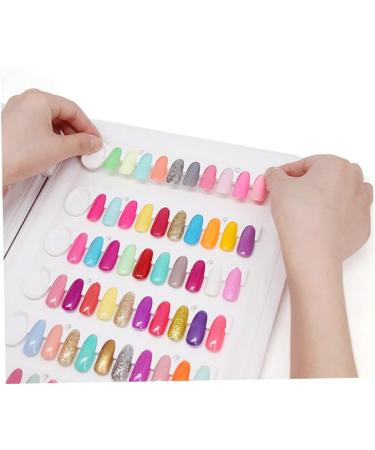 Nail Display Chart Nail Color Chart Display Book With Nail Tips Nail Practice Card Design Board Display Book - Buy Online on GoSupps.com