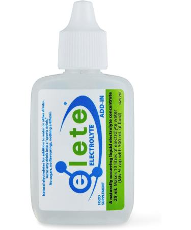 Elete Concentr d'hydratation lectrolytes 25 millilitre bouteille de poche. 4 lectrolytes essentiels charg s ioniquement plus de 70 oligo- l ments. Fait 10 Litres