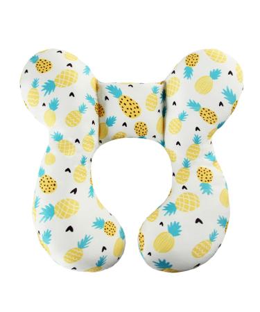 Baby Travel Pillow KAKIBLIN Baby Neck Pillow Baby Head Support for car seat Baby Neck Support Pillow for car seat Pushchair (Pineapple)
