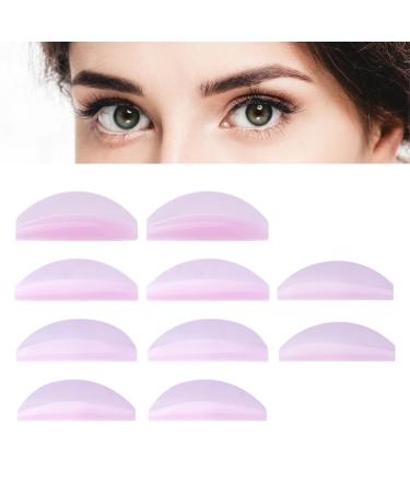 Eyelash Holder Pads 5 Pairs Reusable Lash Lift Supplies | Reusable Silicone Lash Lift Supplies Under Eye Lash Lift Pad for Beautiful Eyebrows