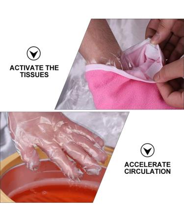 Frcolor Paraffin Wax Bath Liner Gloves & Booties Set - Terry Spa Accessories for Hand & Foot Care - Moisturizing White - Buy Online on GoSupps.com