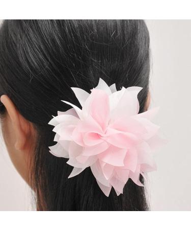 Lady Peony Silk Pink Corsage Hair Clip for Wedding & Party - Buy Online on GoSupps.com