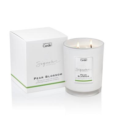 Luxury Scented Candles Gifts for Women | Natural Wax Blend | 65 Hours Burn time | Hotel Collection | The Copenhagen Company - Pear Blossom (21oz) 21oz Pear Blossom 21oz