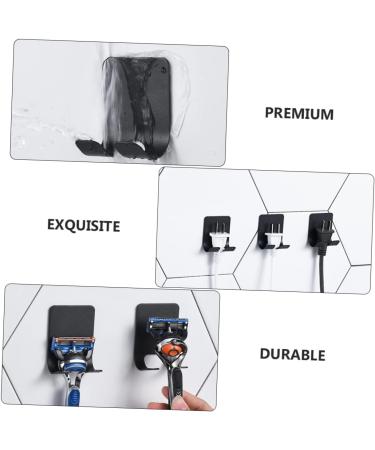 Zerodeko 4-Piece Razor Hook Set | Shower Hook & Mobile Phone Holder | Stainless Steel Storage Solution for Shaver & Toothbrush | International Shipping Available - Buy Online on GoSupps.com