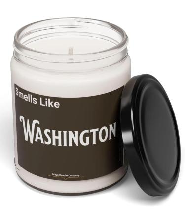 Natural Scented Soy Candle (9oz) - Washington Fragrance (Atlantis Whisper) | Eco-Friendly & Long-Lasting Aroma - Buy Online on GoSupps.com
