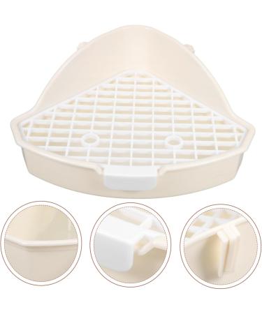 BESPORTBLE White Small pet Toilet cat Toilet Indoor Bunny Potty Tray Indoor pet Potty for Dogs abs 25.00X19.00X10.00CM White - Buy Online on GoSupps.com