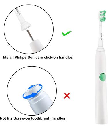 10 Pack Replacement Heads for Philips Sonicare - Compatible with ProtectiveClean, DailyClean, ExpertClean, FlexCare, HealthyWhite - Fits 2 Series, 3 Series, EasyClean - Toothbrush Heads for G2, C2, C3, 4100, 5100, 6100 - Buy Online on GoSupps.com