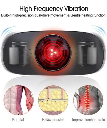 Rkxkj Electrical Slimming Belt - Abdominal Massage Device with 4 Modes High-Frequency Vibration & Hot Compress for Weight Loss & Tightening - Buy Online on GoSupps.com