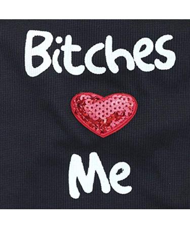 Rdc Pet Clothes Dog T-Shirt Love Me Cotton Tank Top - Black XXS - Buy Online on GoSupps.com