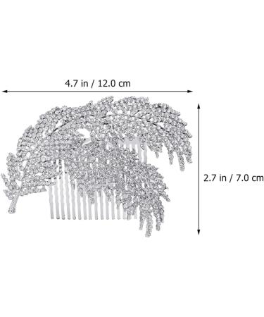 ifundom 1pc wedding hairpin bridal comb barrette rhinestone hair comb korean hair accessories bridal tiara bridal headpieces for wedding bride tiara flowers prom rhinestone bridesmaid - Buy Online on GoSupps.com